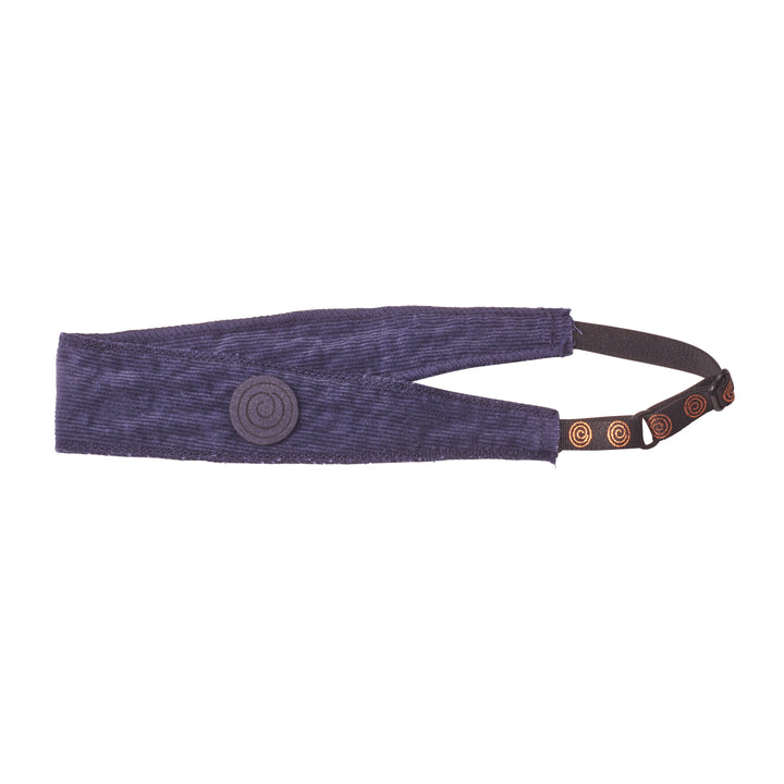 sweatband textured corduroy logo