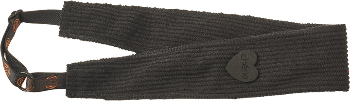 sweatband corduroy heart adjustable