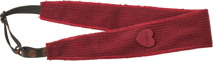 sweatband corduroy heart adjustable