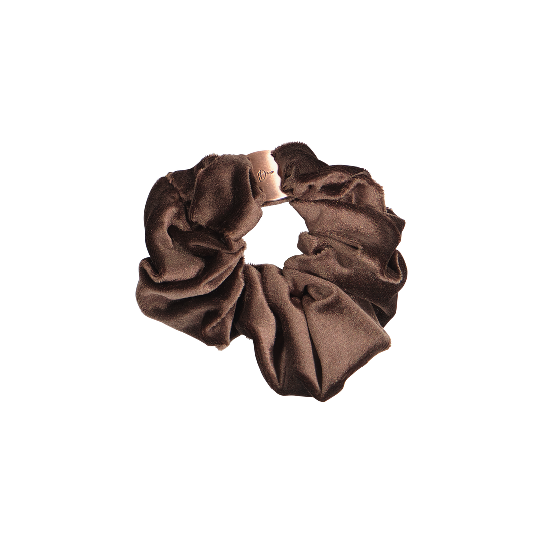 pony scrunchie metal inspired clasp wide