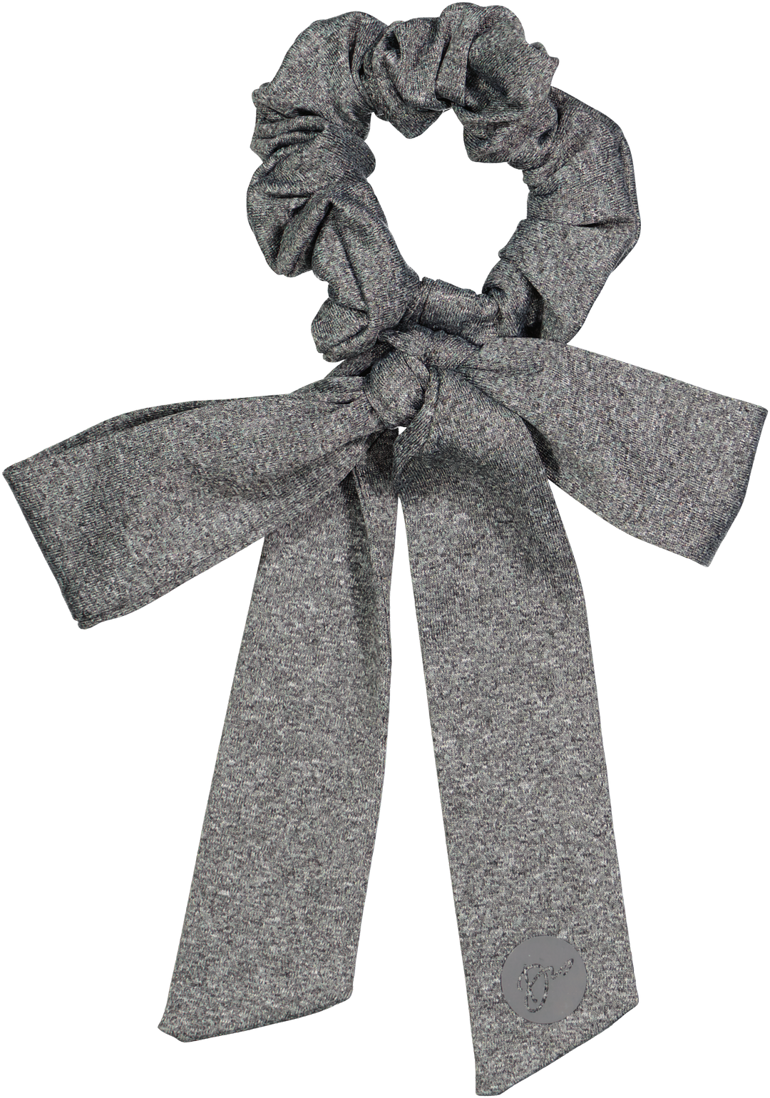 pony scrunchie winter sports fabric bow