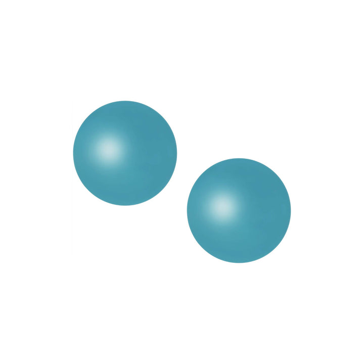 earring stud flat pearl