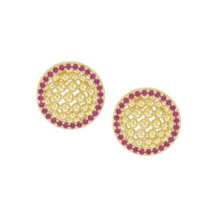 earring stud mesh dome