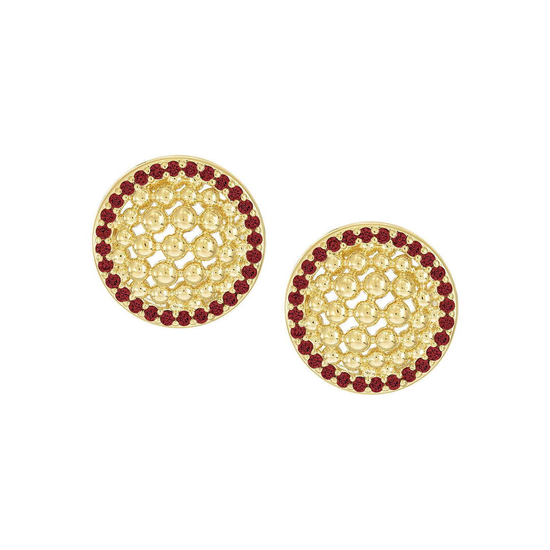 earring stud mesh dome