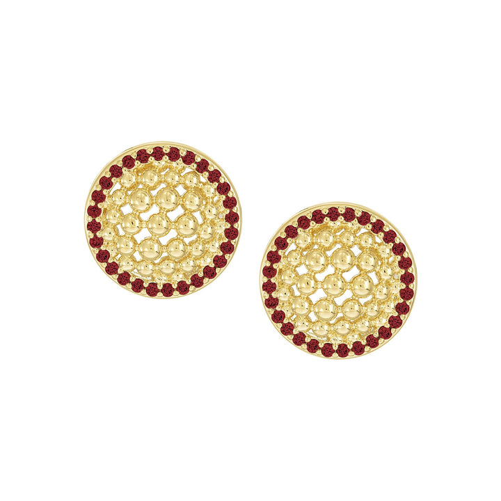earring stud mesh dome