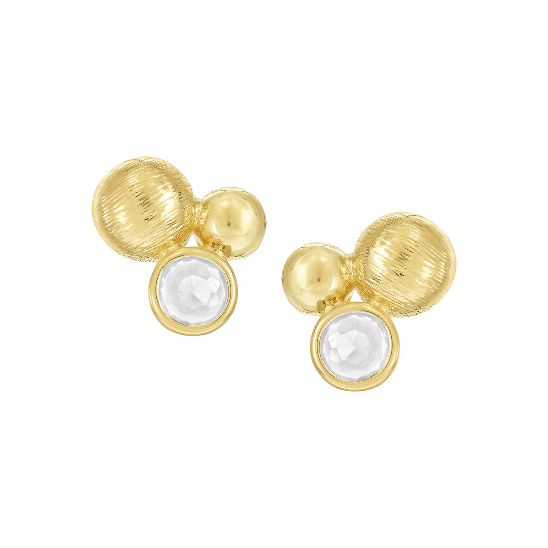 earring stud dancing balls