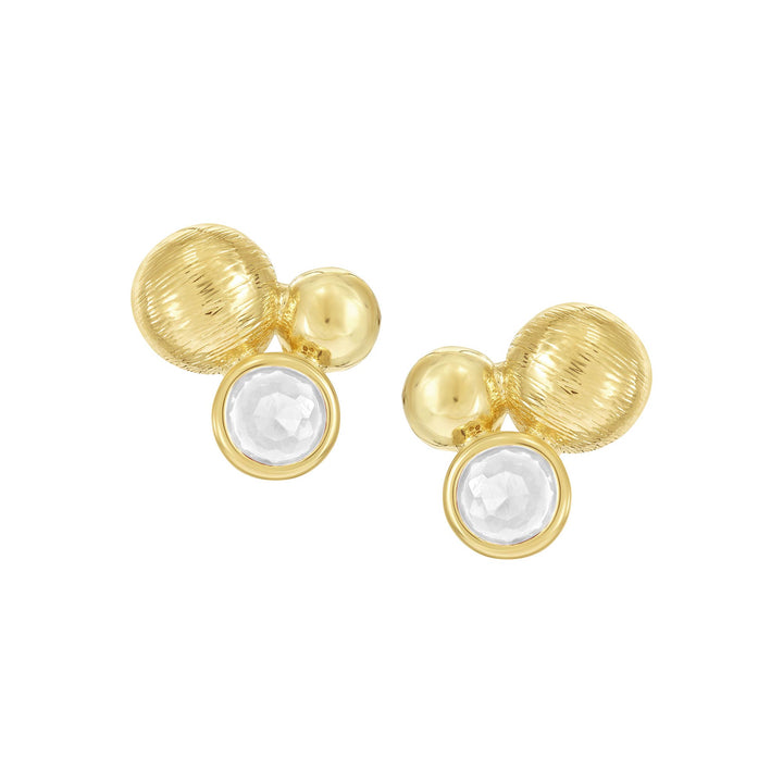 earring stud dancing balls