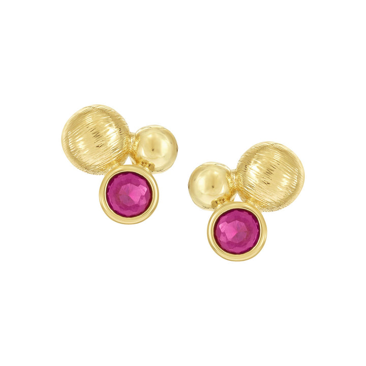 earring stud dancing balls