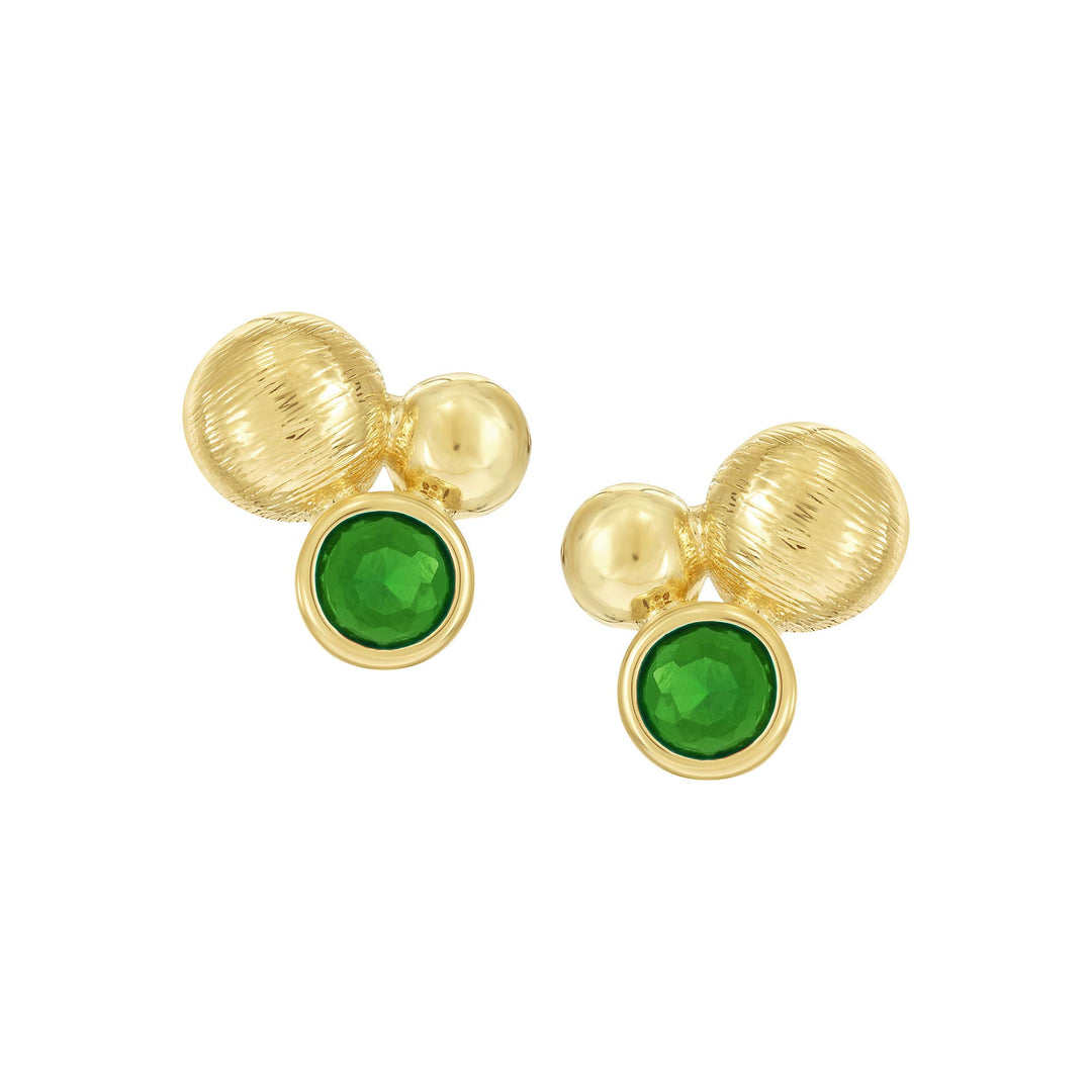 earring stud dancing balls