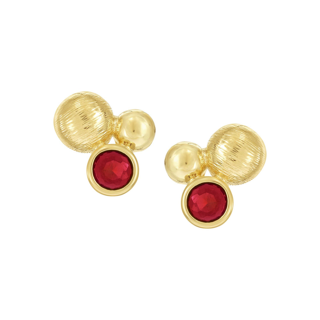 earring stud dancing balls