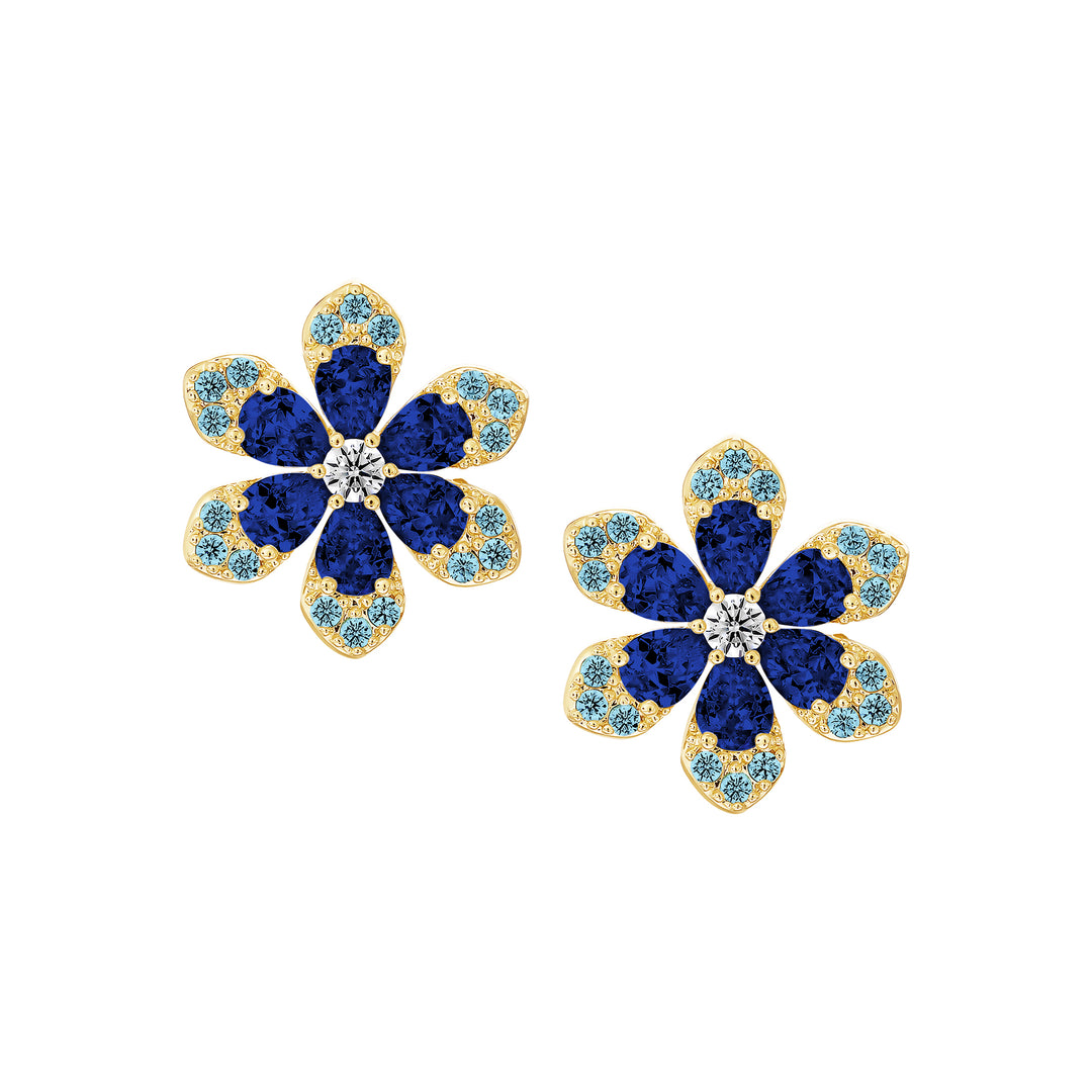 earring stud honeycomb heart