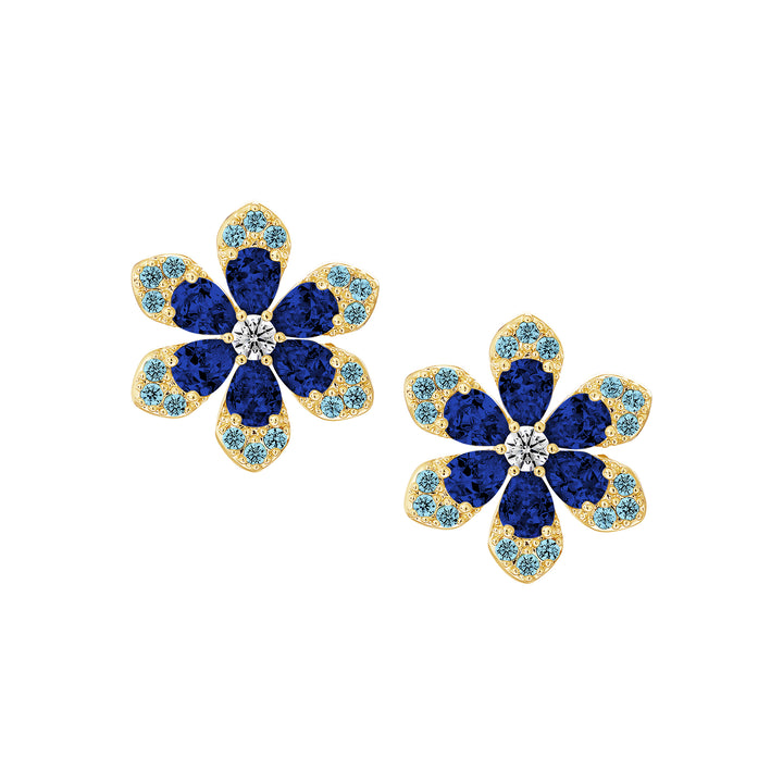 earring stud honeycomb heart
