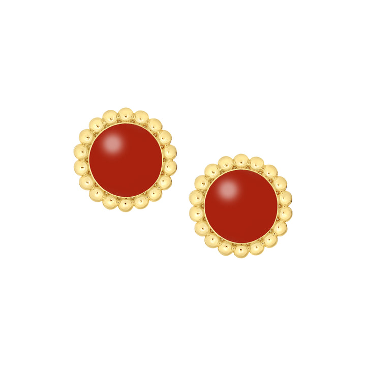earring enamel button stud