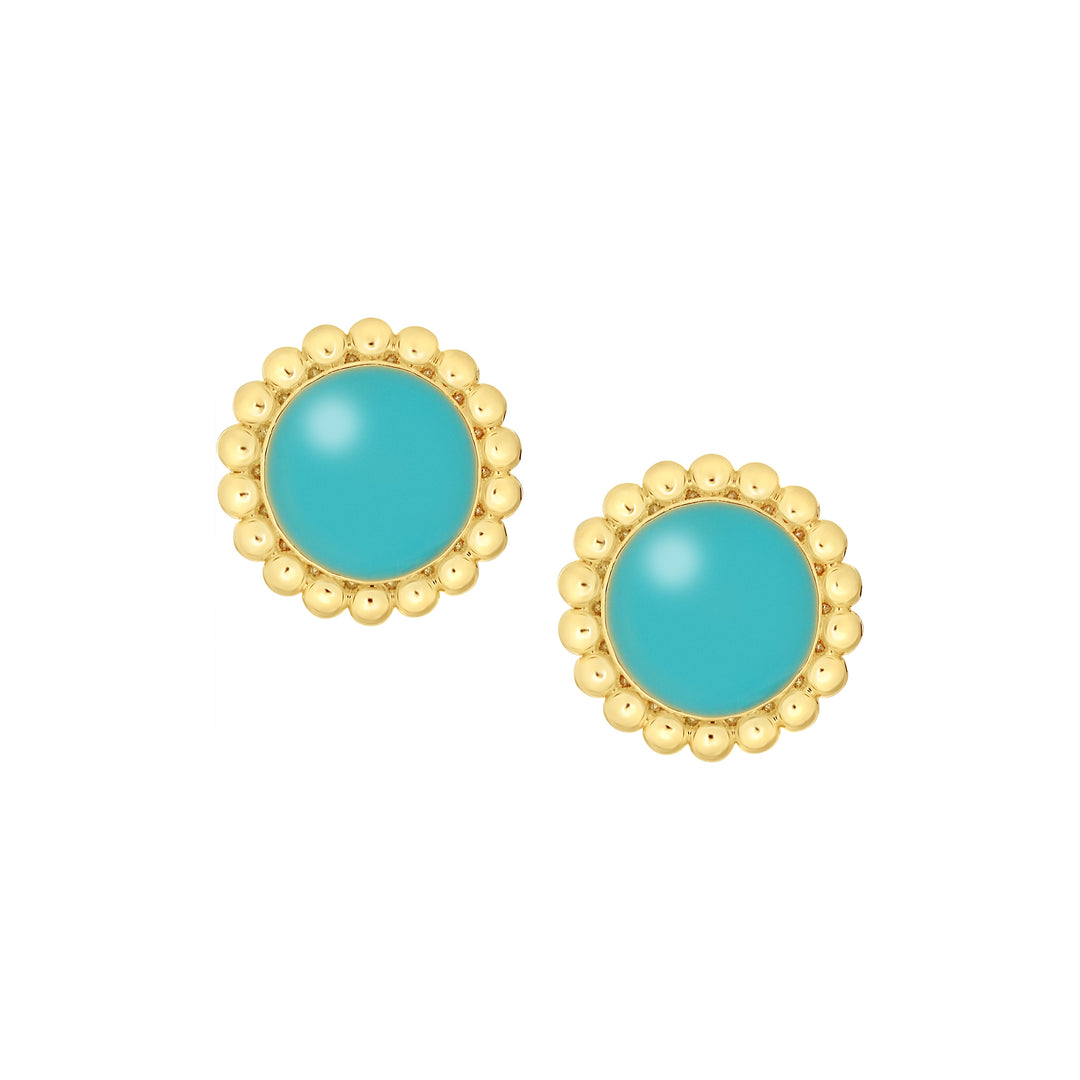 earring enamel button stud