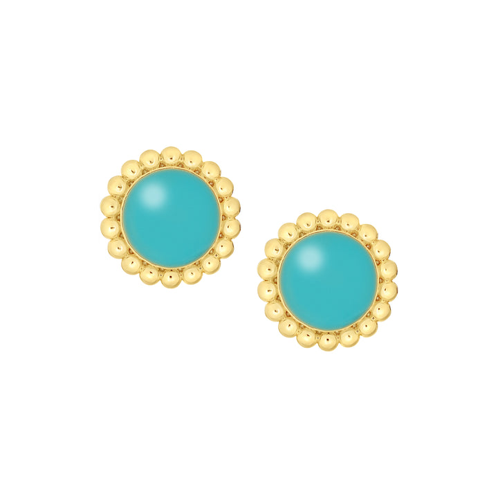 earring enamel button stud