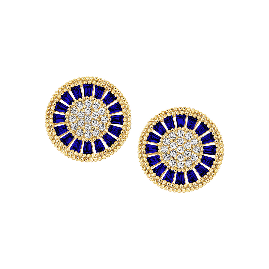 earring stud diverse shapes cluster
