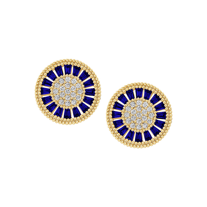 earring stud diverse shapes cluster