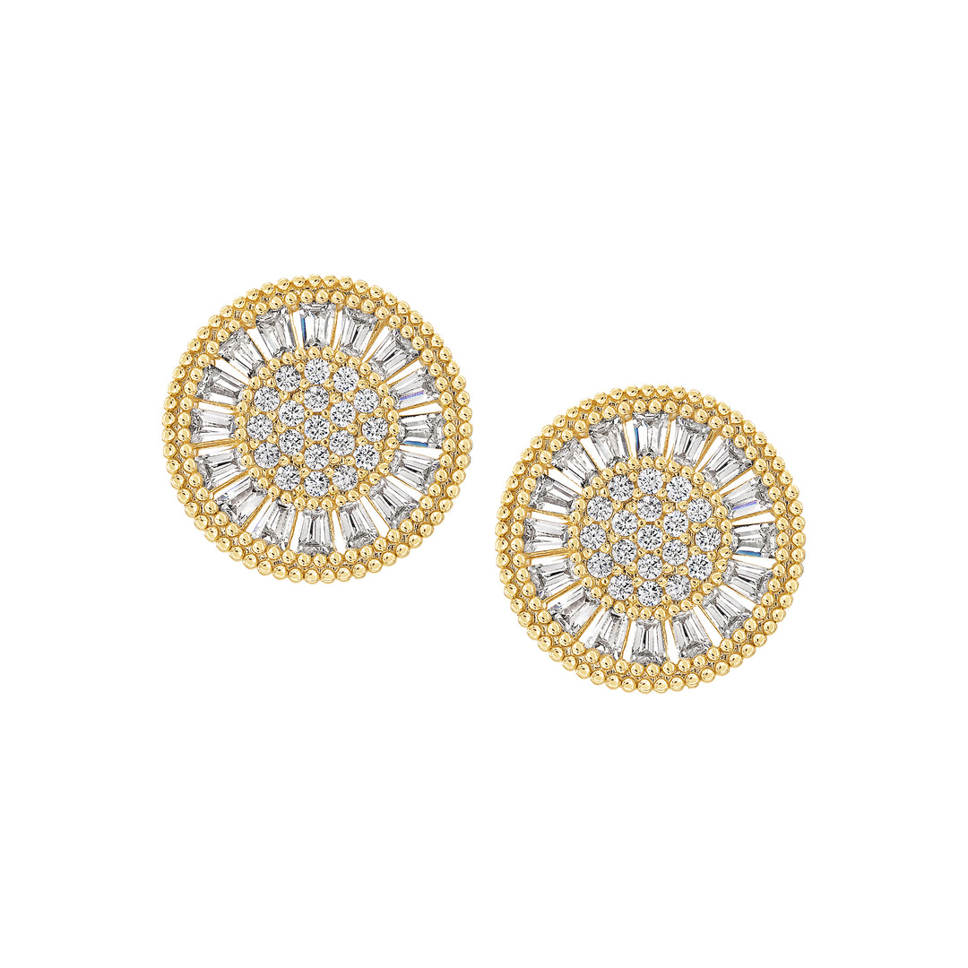 earring stud diverse shapes cluster