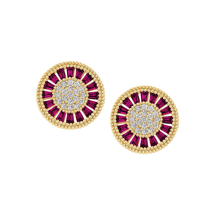 earring stud diverse shapes cluster