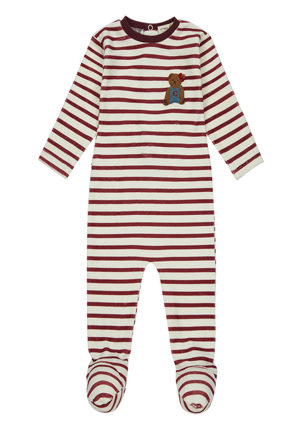 footie striped teddy