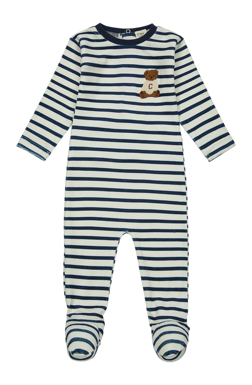 footie striped teddy