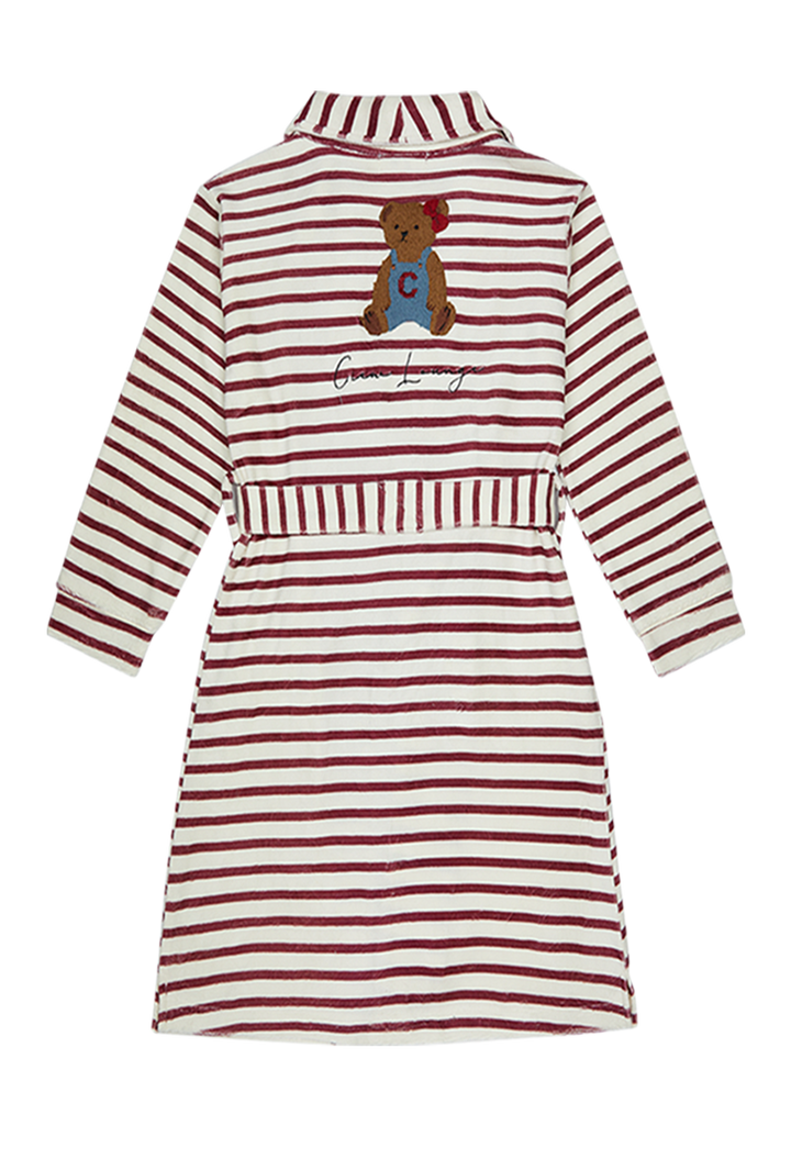 robe striped teddy