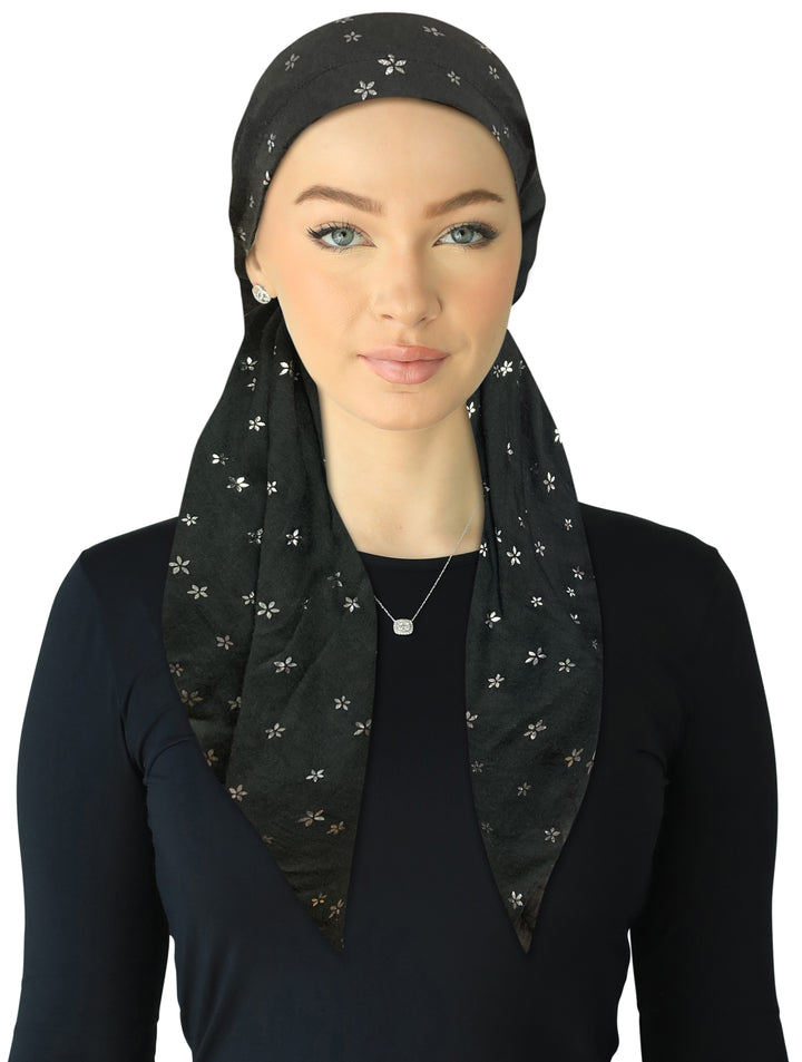 headscarf open mini flowers