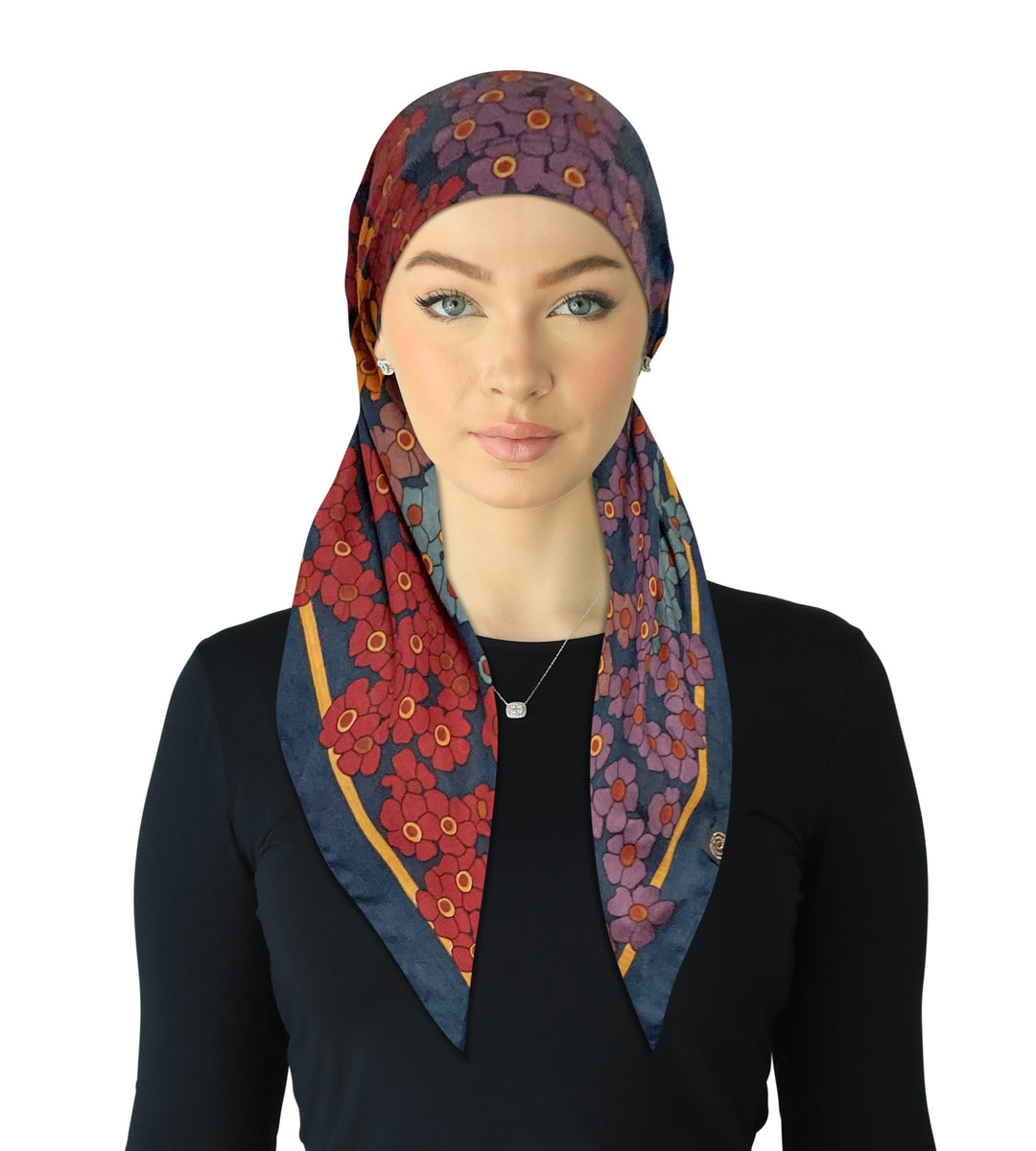 headscarf_open open back adjustable pre-tied scarf