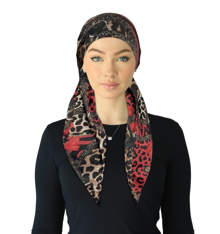 headscarf_open open back adjustable pre-tied scarf
