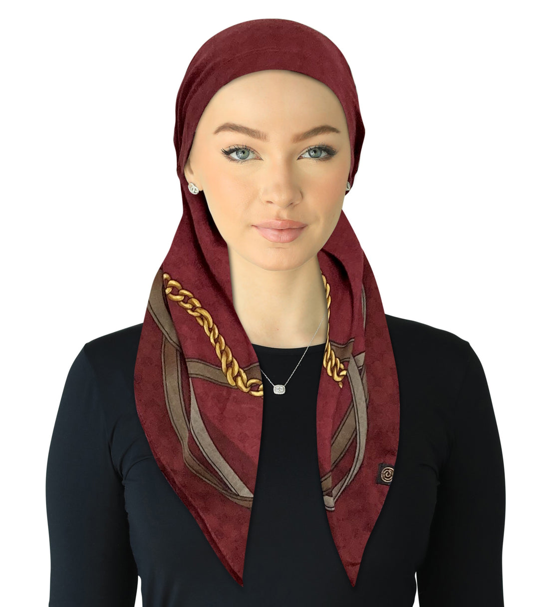 headscarf_open open back adjustable pre-tied scarf