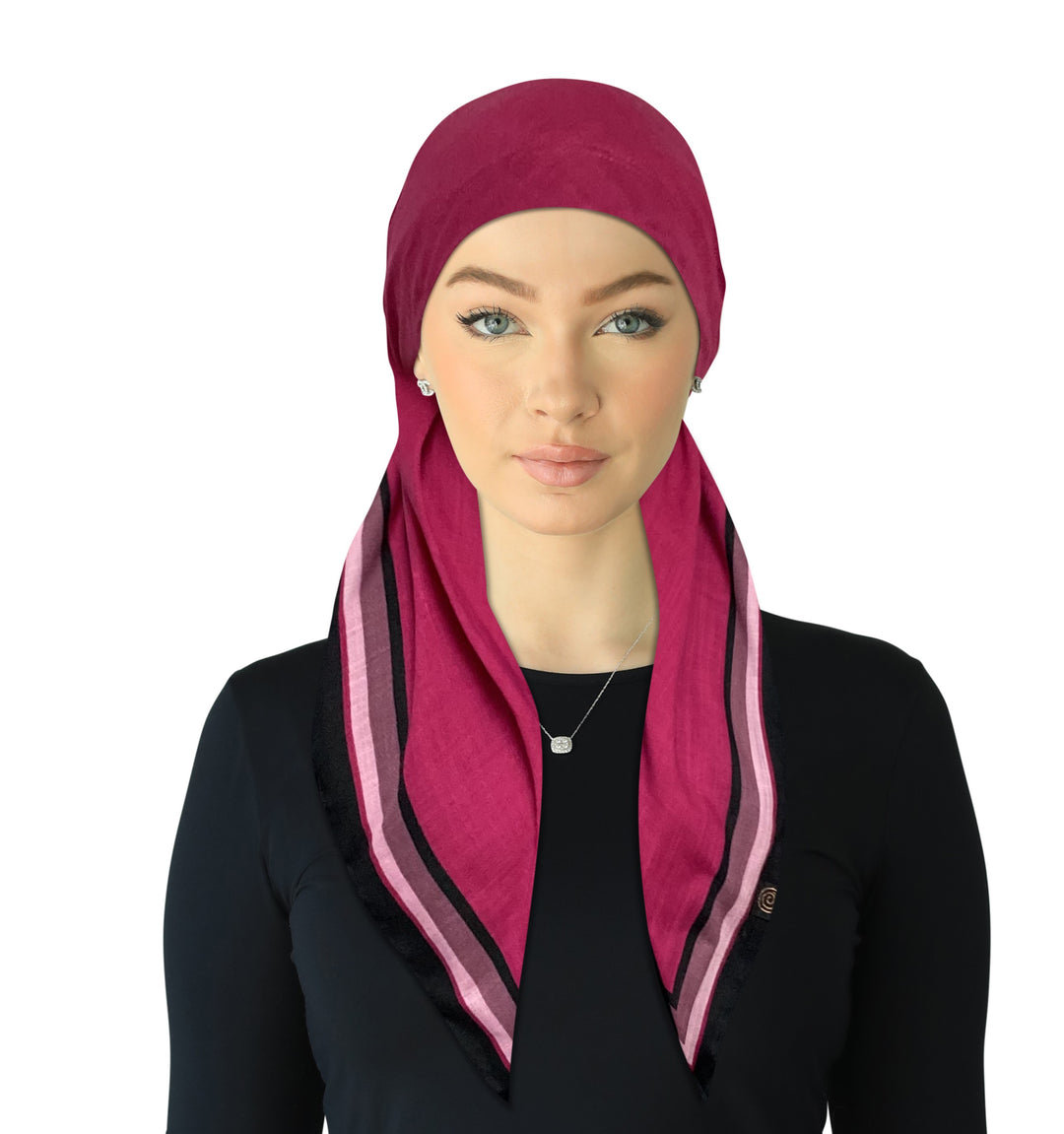 headscarf_closed closed back adjustable pre-tied headscarf