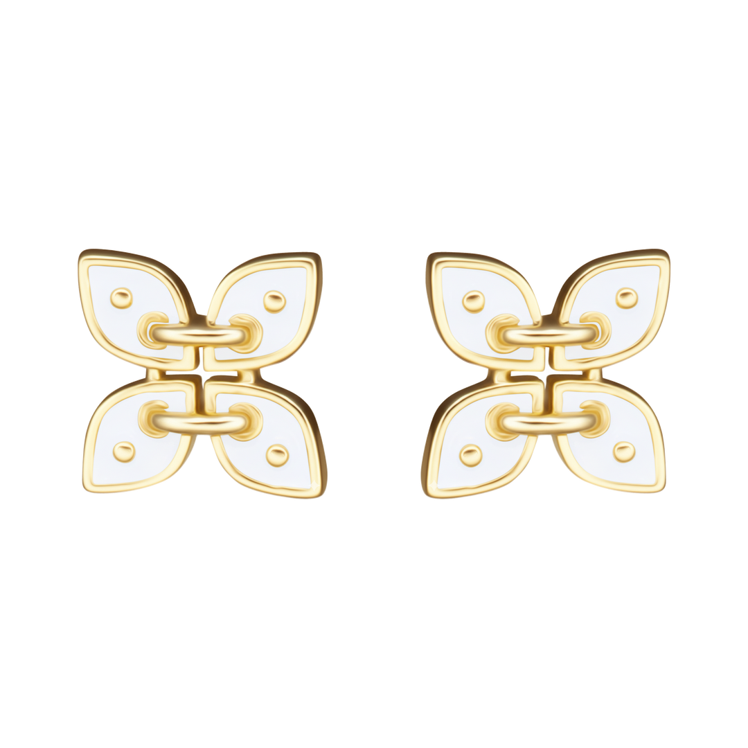 earring button shaped stud
