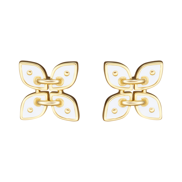 earring button shaped stud