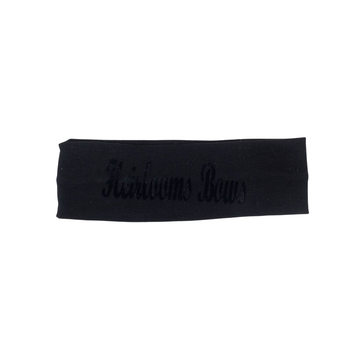 sweatband flocked logo