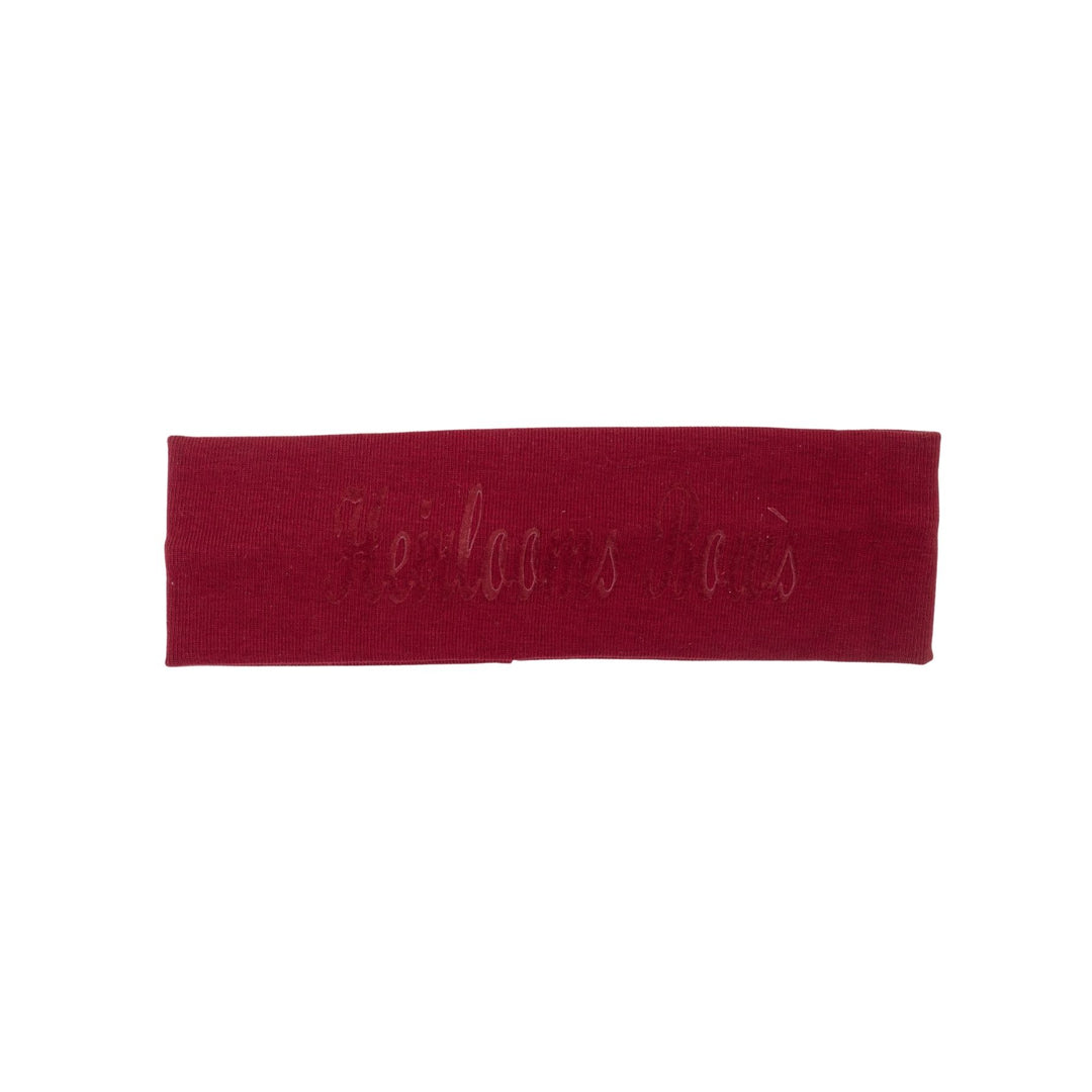 sweatband flocked logo
