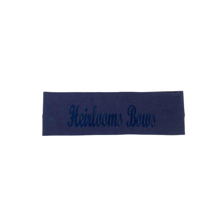 sweatband flocked logo