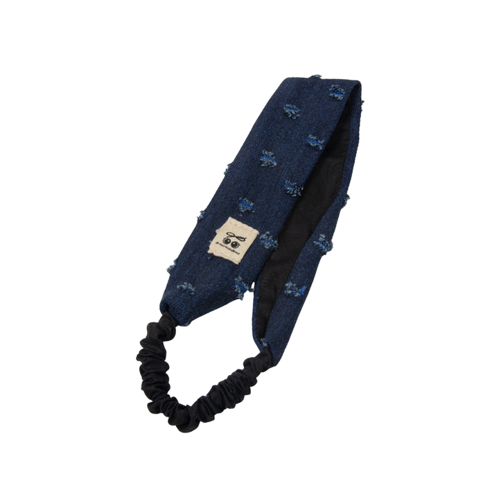 sweatband fray denim