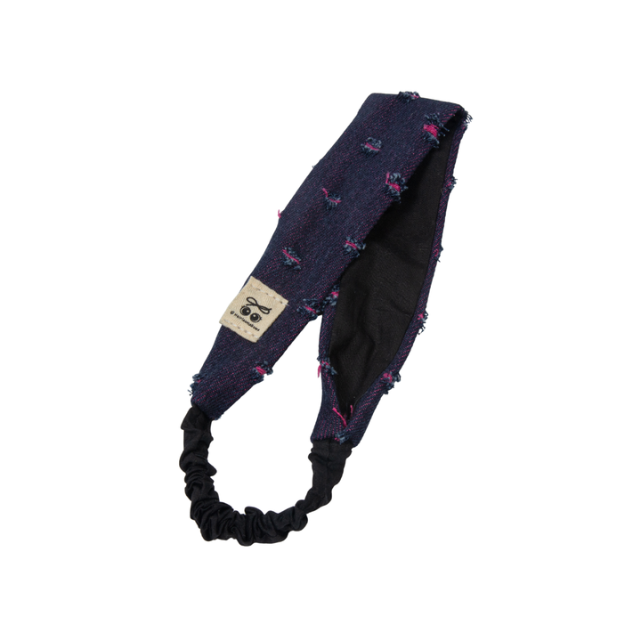 sweatband fray denim