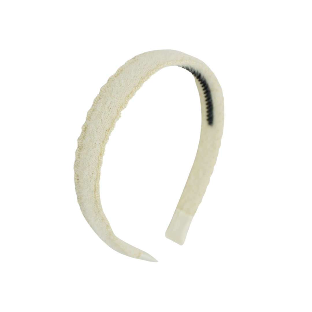 headband flat scalloped mohair