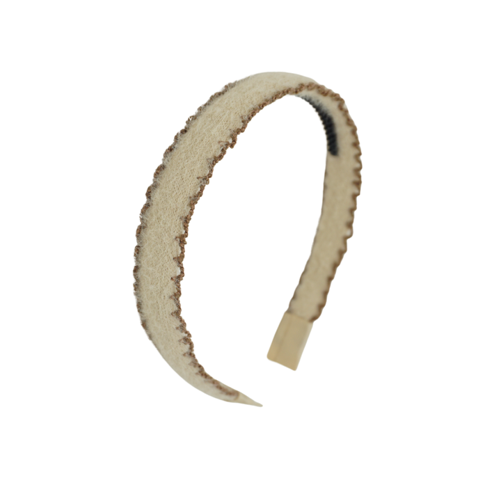 headband flat scalloped mohair