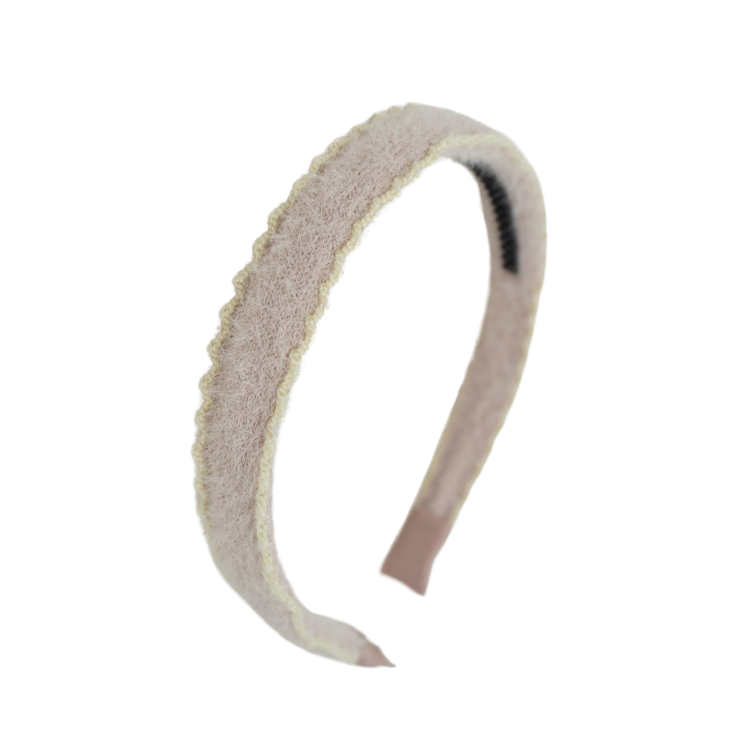 headband flat scalloped mohair