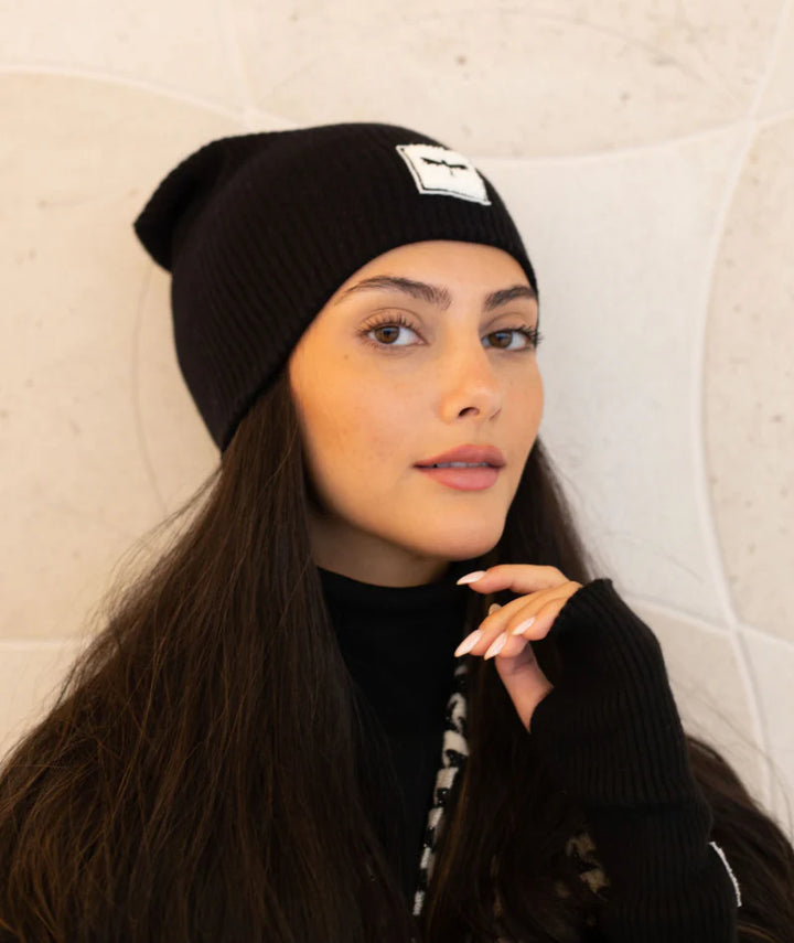 beanie sherpa logo sweater