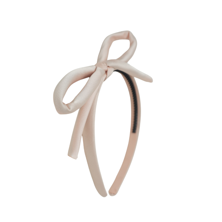 headband silky rope designer bow