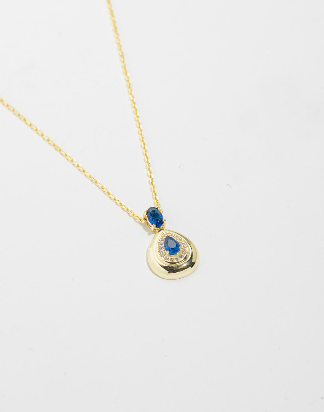 necklace teardrop stone