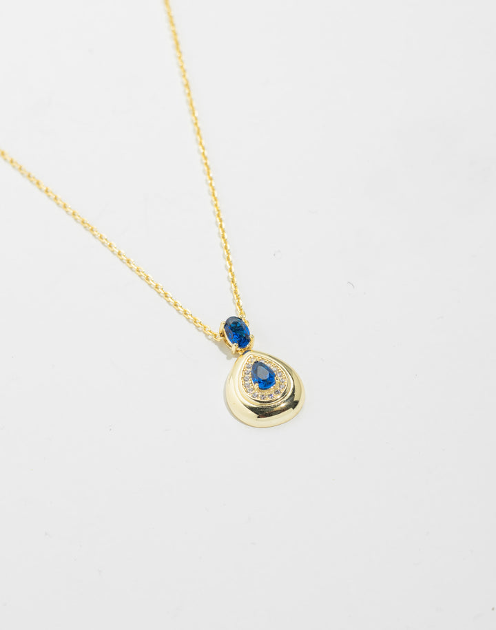 necklace teardrop stone