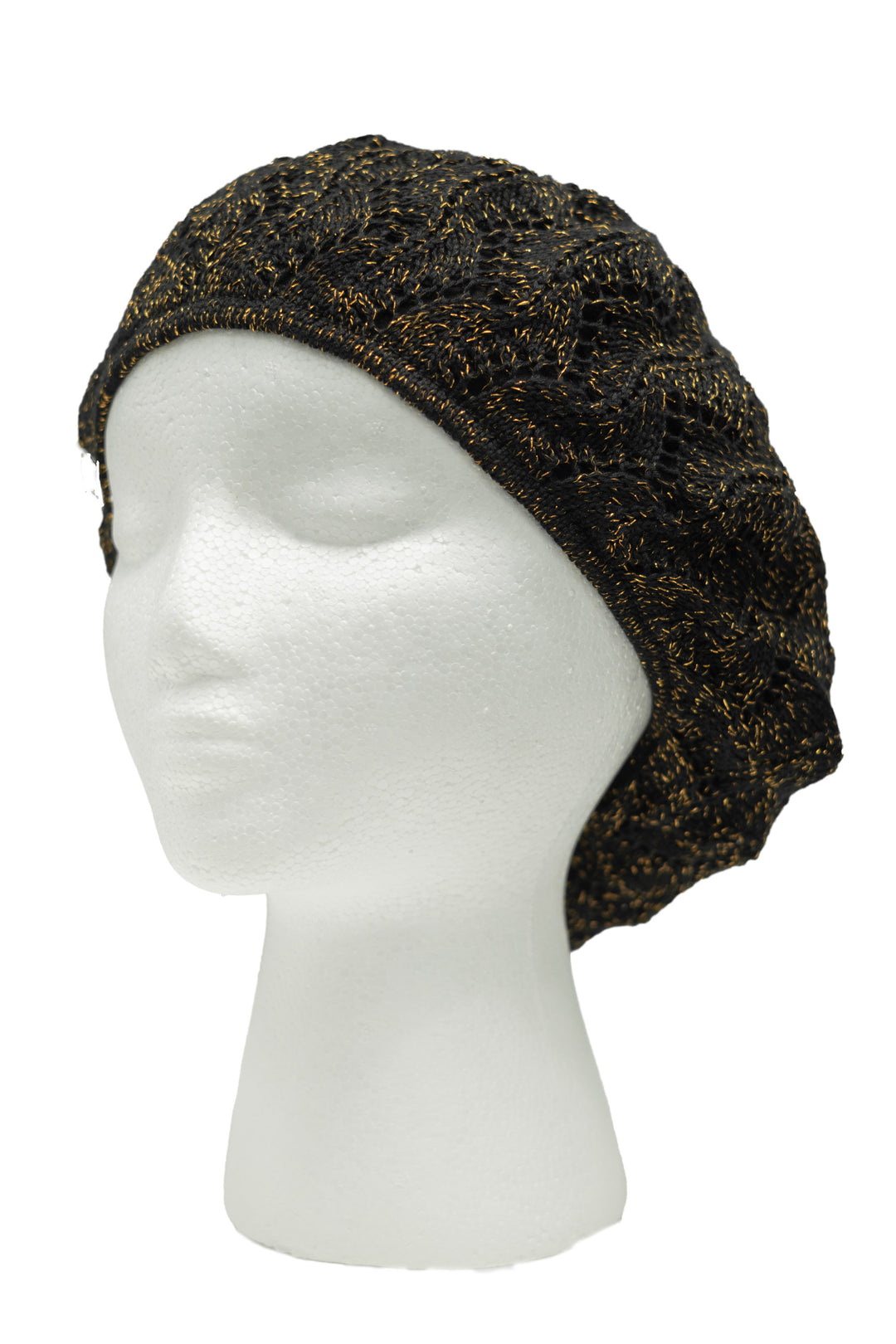 snood lightweight  diamond knit lurex