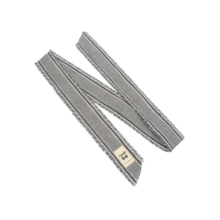 hair tie pin stripe and gingham with edge