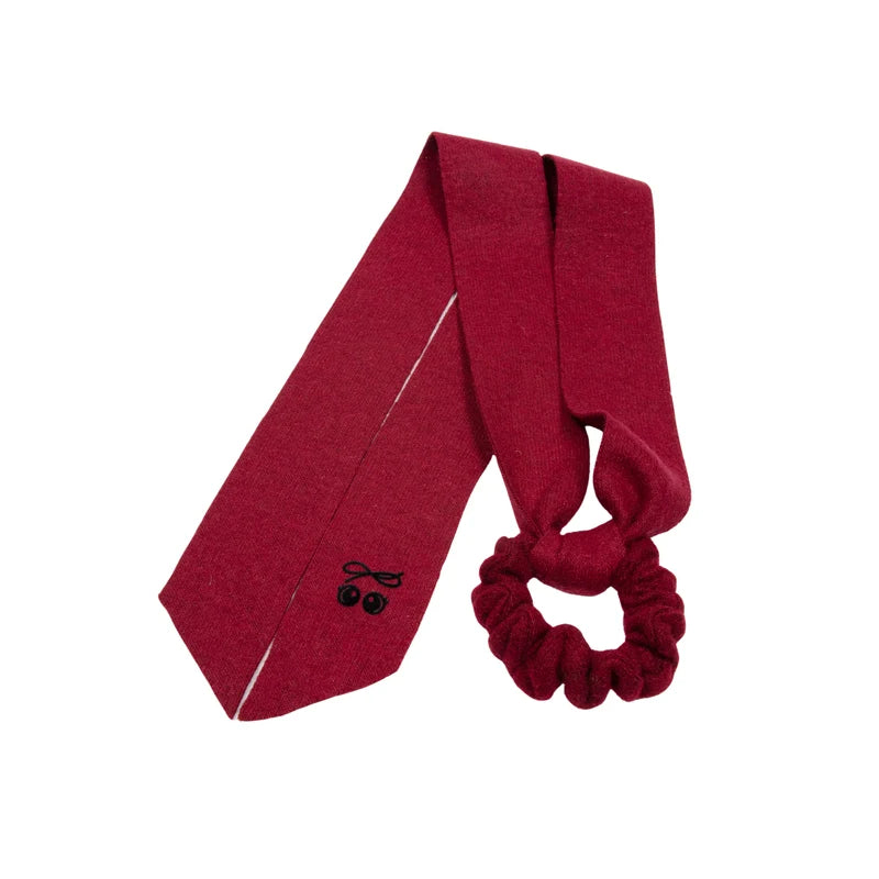 pony brushed wool tie scrunchy