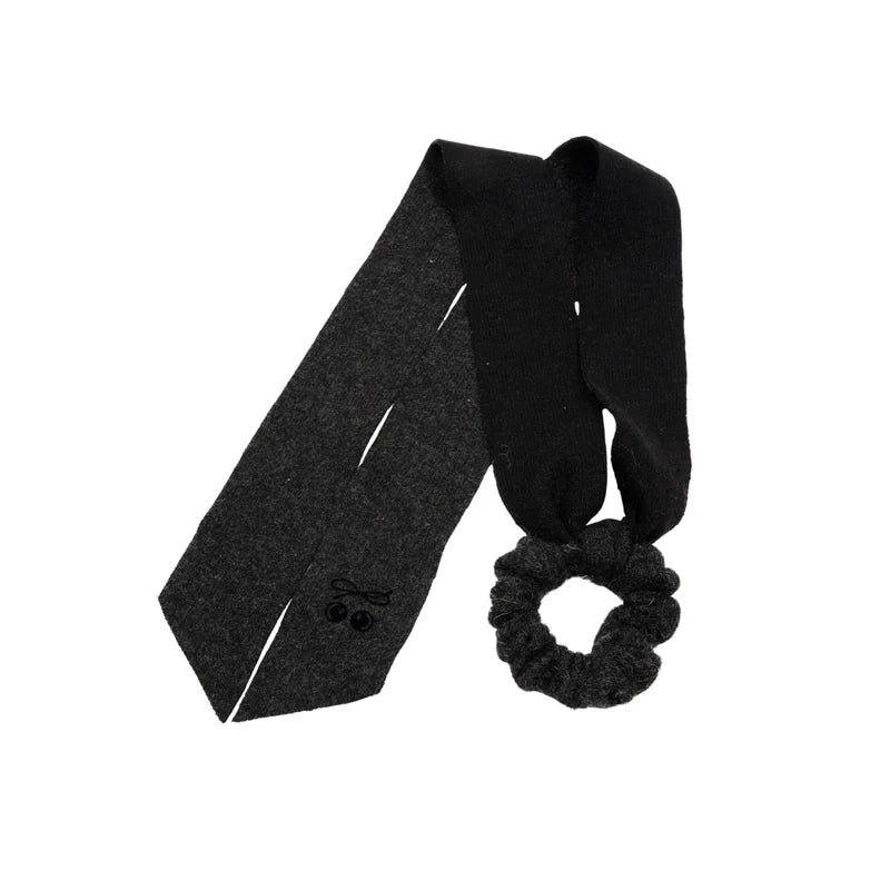pony brushed wool tie scrunchy