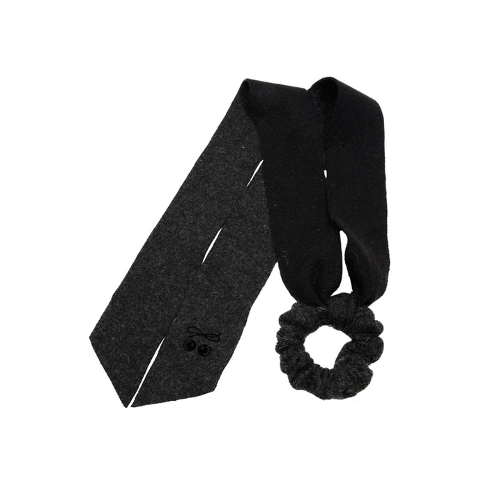 pony brushed wool tie scrunchy